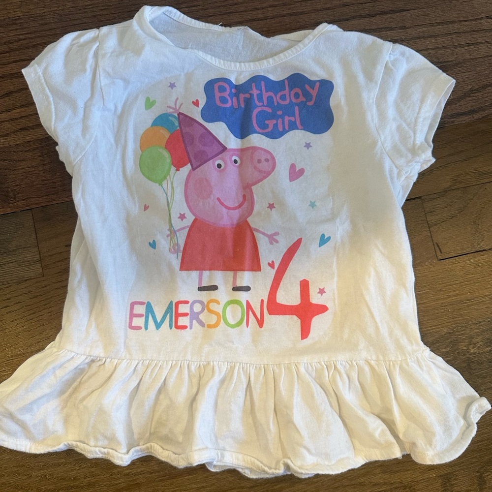 Peppa pig birthday shirt